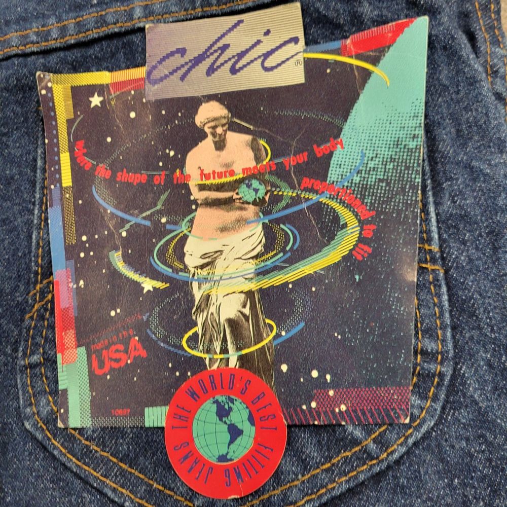 NWT!!! Vintage 90's Chic Jeans High Rise MOM Jean Sz 20  34" waist Made in USA